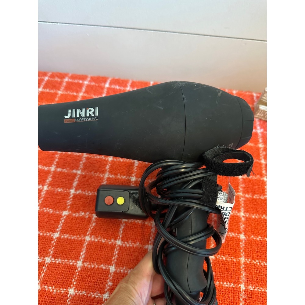JINRI Paris Professional 1875W Ionic Hair Dryer Matte Black JR-104A Blow Dryer